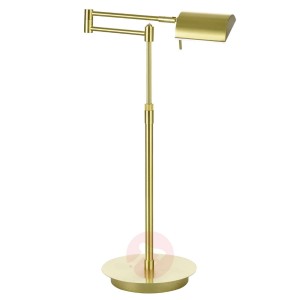 B-Leuchten Graz lampa stołowa LED, mosiądz