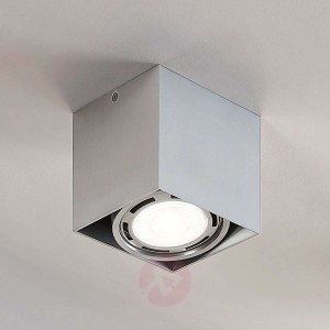 Downlight LED Rosalie, 1-pkt., kątowy, aluminium