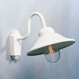 Funkcjonalna zewnętrzna lampa ścienna  VEGA, biały