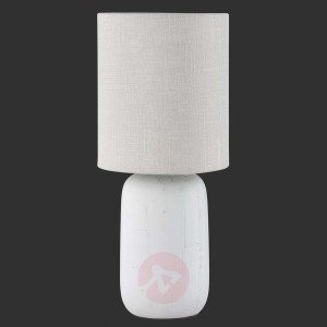 Lampa stołowa Clay z tkaniny w kolorze cappuccino