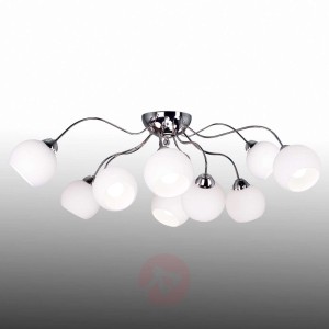 Lampa sufitowa Spider ze szklanymi kloszami