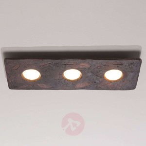 Lampa sufitowa Vivaldi , ciemnobrązowa, 60x20 cm