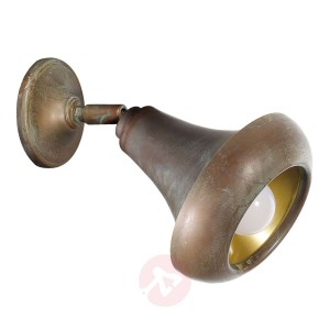 Lampa ścienna Abbe mosiądz antyczny