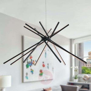 Lampa wisząca LED Szanghaj, czarna