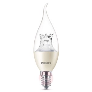 E14 6W 827 żarówka płomyk LED, warmglow
