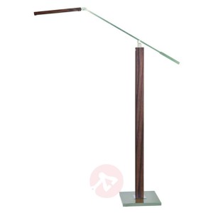 HerzBlut Otto O lampa stojąca do czytania orzech