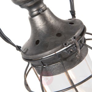 Lampa stołowa 526, latarnia w kolorze szarym