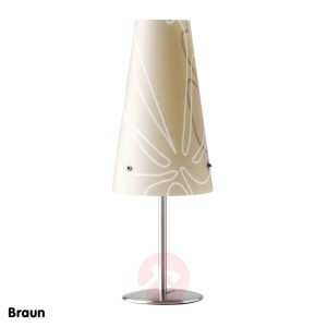 Nowoczesna lampa stołowa Isi, brązowa