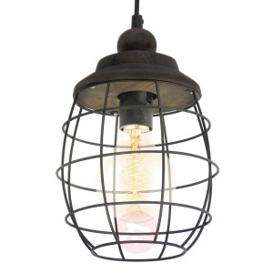 Rustykalnie zaprojektowana lampa wisząca Bampton