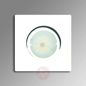 Biała lampa wpuszczana LED JOANIE, odchylana