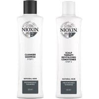 Nioxin System 2 Cleanser Shampoo 300ml + Nioxin System 2 Scalp Revitaliser Conditioner 300ml