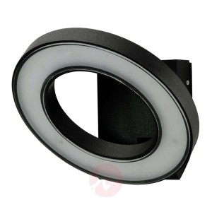 Lampa ścienna zewnętrzna WallCircle czarna
