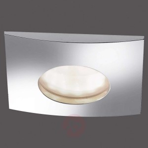 Kanciasty reflektor wpuszczany LED Lumeco, chrom