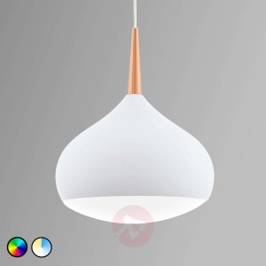 EGLO connect Comba-C lampa wisząca LED biała miedź