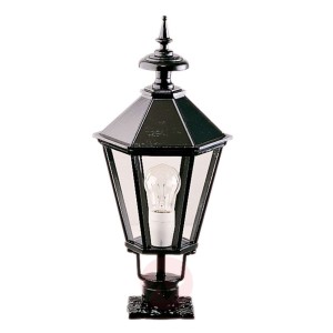 Stylowa lampa na cokół K7c w kolorze czarnym