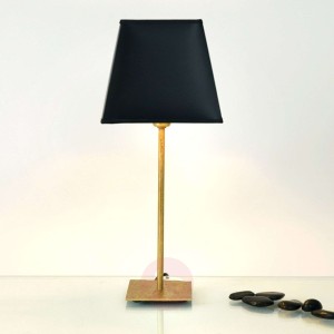 Klasyczna lampa stołowa Mattia z kloszem