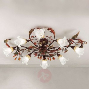 8-pkt. lampa sufitowa Zarah w stylu florenckim