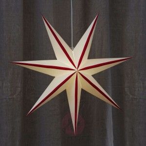 Gwiazda Randi z papieru biała, czerwona