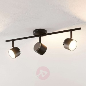 Lindby Marrie reflektor LED, czarny 3-punktowy