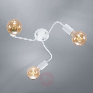 Lampa sufitowa Diallo 3-punktowa biała matowa
