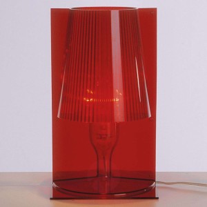 Kartell Take lampa stołowa, czerwona