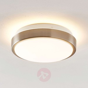 Lindby Camille lampa sufitowa LED Ø26cm nikiel