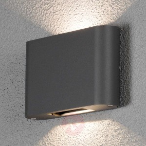 Kinkiet zewnętrzny LED Chieri 2-pkt. 18cm antracyt