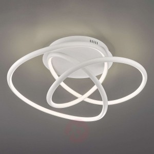 Biała lampa sufitowa LED Galaxy, ściemniana