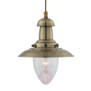 Lampa wisząca Fisherman Ø 18cm w mosiądzu
