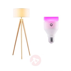 Lampa podłogowa Mya z żarówką LIFX E27 RGBW
