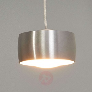 Elegancka lampa wisząca GRACE srebrny mat