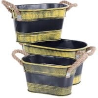 Zestaw 3 doniczek Vicenza Yellow