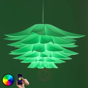 Lindby Smart lampa wisząca Lavinja żarówka LED RGB