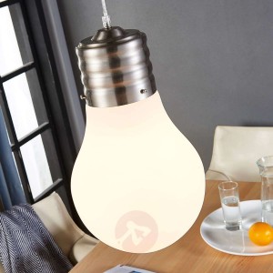 Ściemniana lampa wisząca LED Bado, jak żarówka