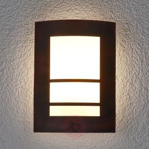 Rdzawa zewnętrzna lampa ścienna Katalea