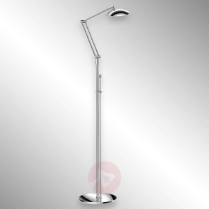 Atrakcyjna lampa stojąca LED CURL chrom