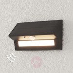 Solarny kinkiet zewnętrzny LED Kristiana, czujnik