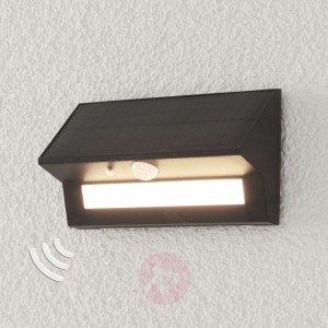 Solarny kinkiet zewnętrzny LED Kristiana, czujnik