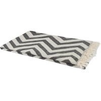 Ręcznik Peshtemal Zig Zag Black 100x180 cm