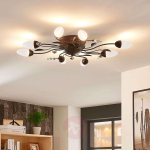 Ściemniana lampa sufitowa LED Renato, 8-punktowa