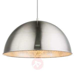 Metalowa lampa wisząca Nosy, niklowa/srebrna