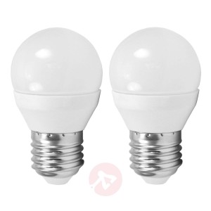 Żarówka LED E27 G45 4W MiniGlobe, 4 000 K 2 szt.