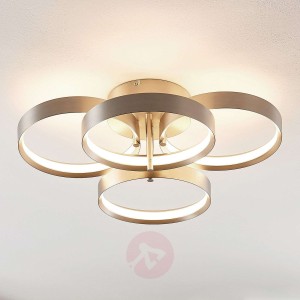 Lucande Naylia Lampa sufitowa LED, nikiel