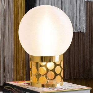 Slamp Atmosfera lampa stołowa, Ø 30 cm, złota