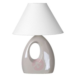 Oryginalna lampa stołowa Hoal perłowobiała