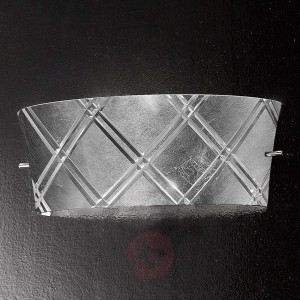 Elegancka lampa ścienna CORALLO, 1-pkt., srebrna