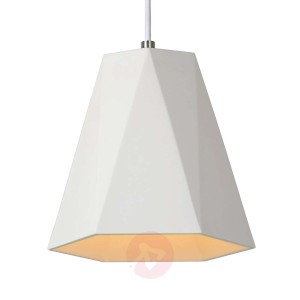 Biała lampa wisząca Gipsy