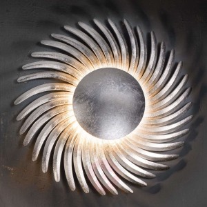 Posrebrzany kinkiet LED Shine LED