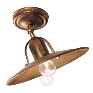 Lampa sufitowa Osteria z oksydowanego mosiądzu