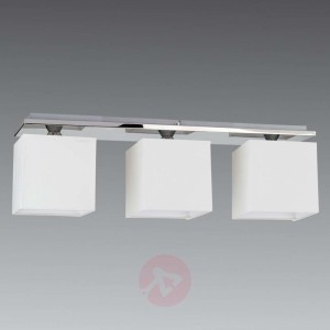 3-punktowa lampa sufitowa Rivoli, klosz z chintz